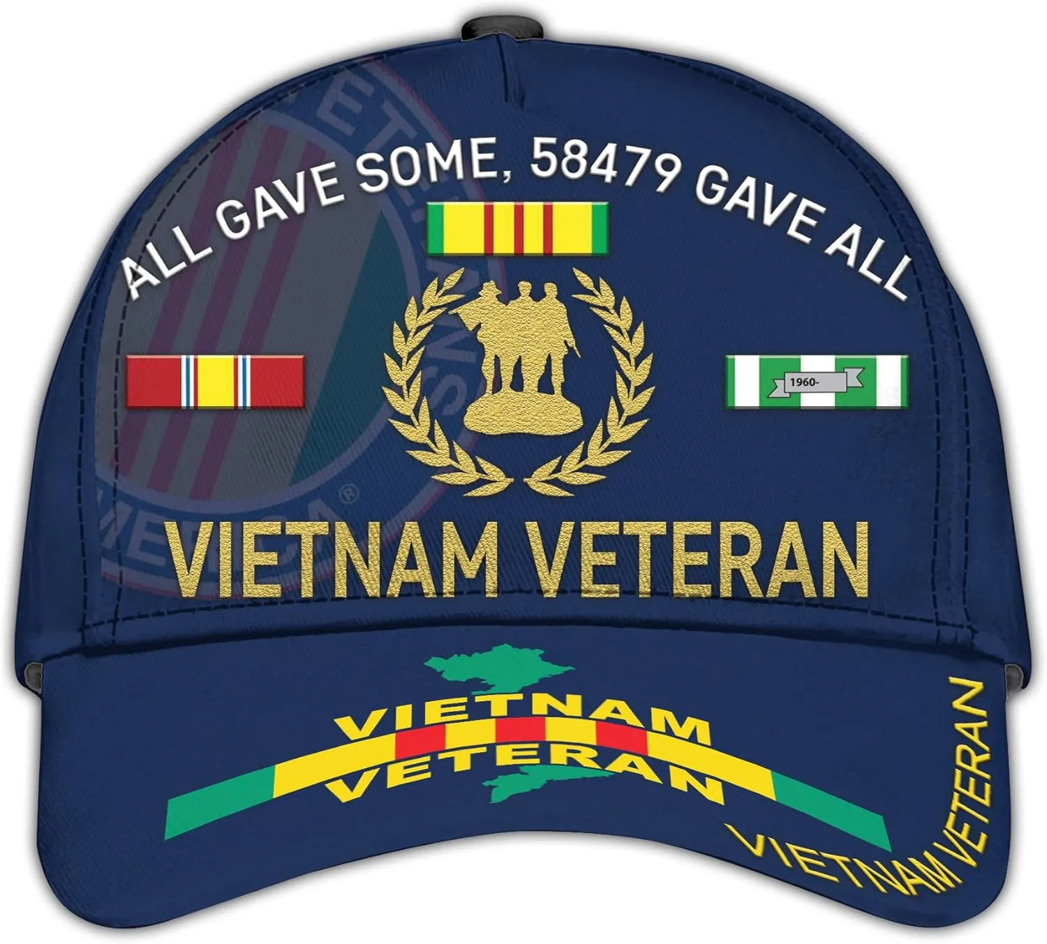 Vietnam Veteran Hats for Men All Gave Some Veterans Cap Proud US Veteran Dad Patriotic Hats Military Cap Gifts Vietnam Vets