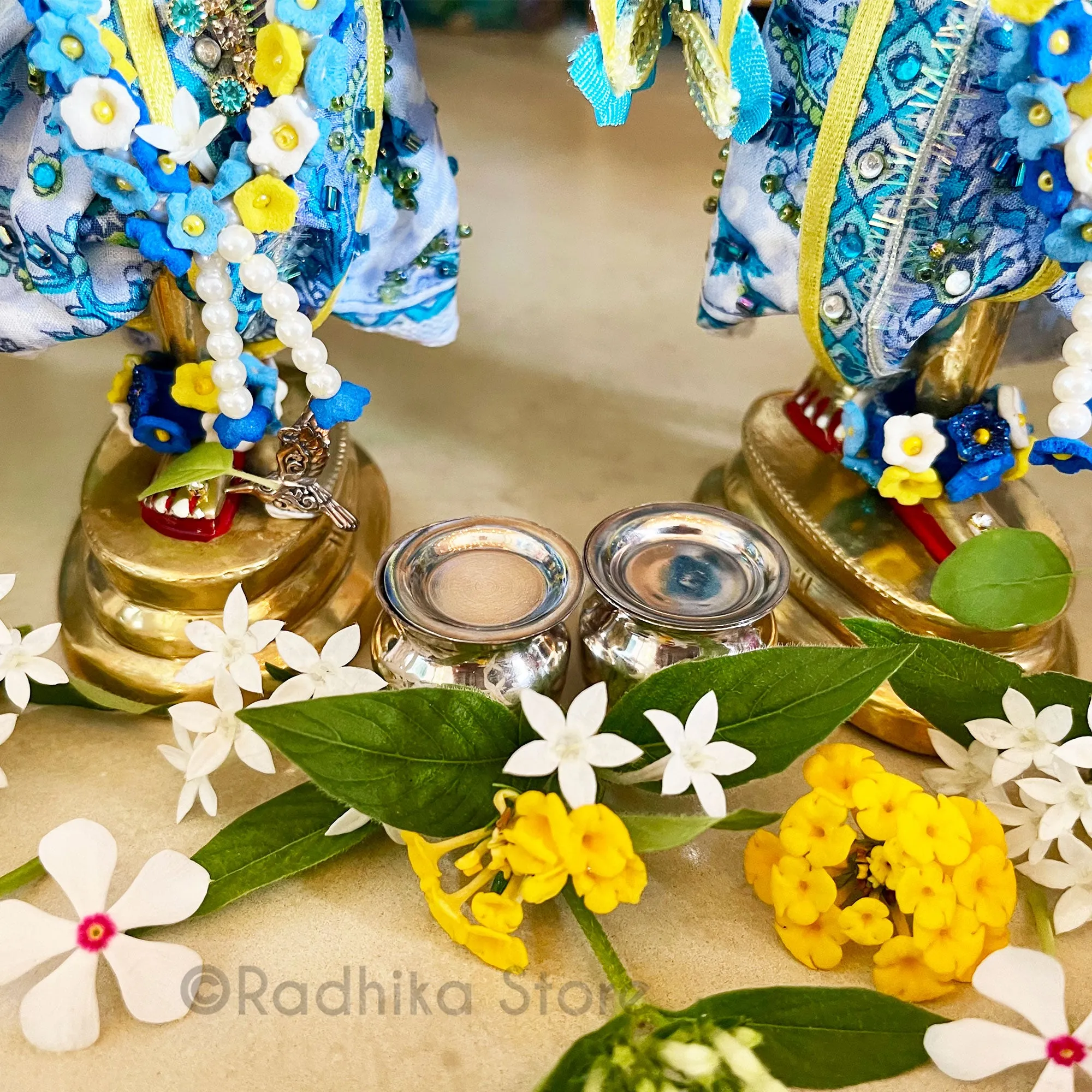 Vrindavan Flower - Purple - Yellow - Red or White - Set of 2 Bangles