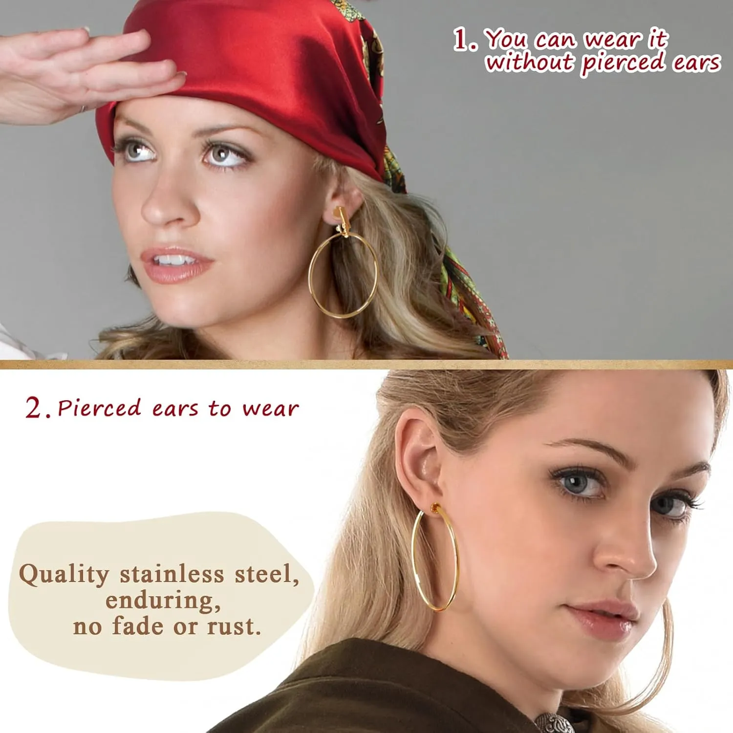 Women Pirate Costume Accessories Set|Headscarf Wrap Hat Sash Belt Cosplay Outfit With Stainless Steel Earring Necklace