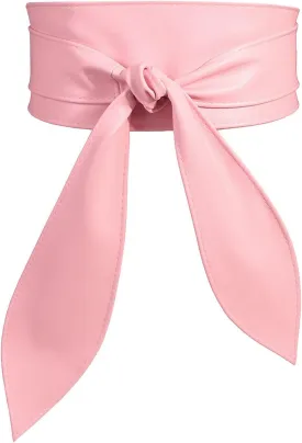 Womens Obi Belt Fashion Leather Wrap Wide Cinch Belt Corset Tie Waistband for Dress