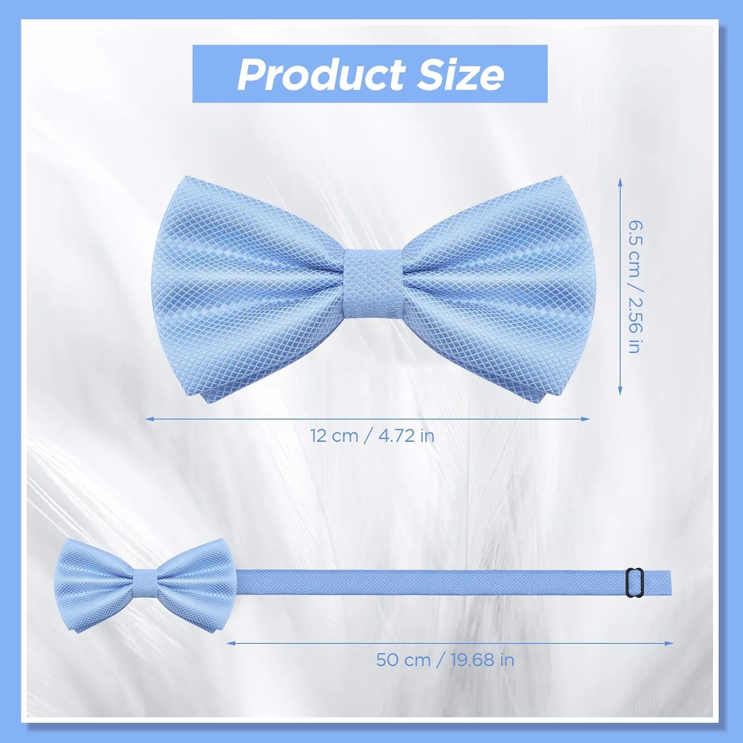 YASUOA Luxury Silk Plaid Bowtie for Men Teen Boy Check Pre-Tied Bow Tie Tux Bowtie Adjustable Formal Neck Bowtie Satin Bowtie